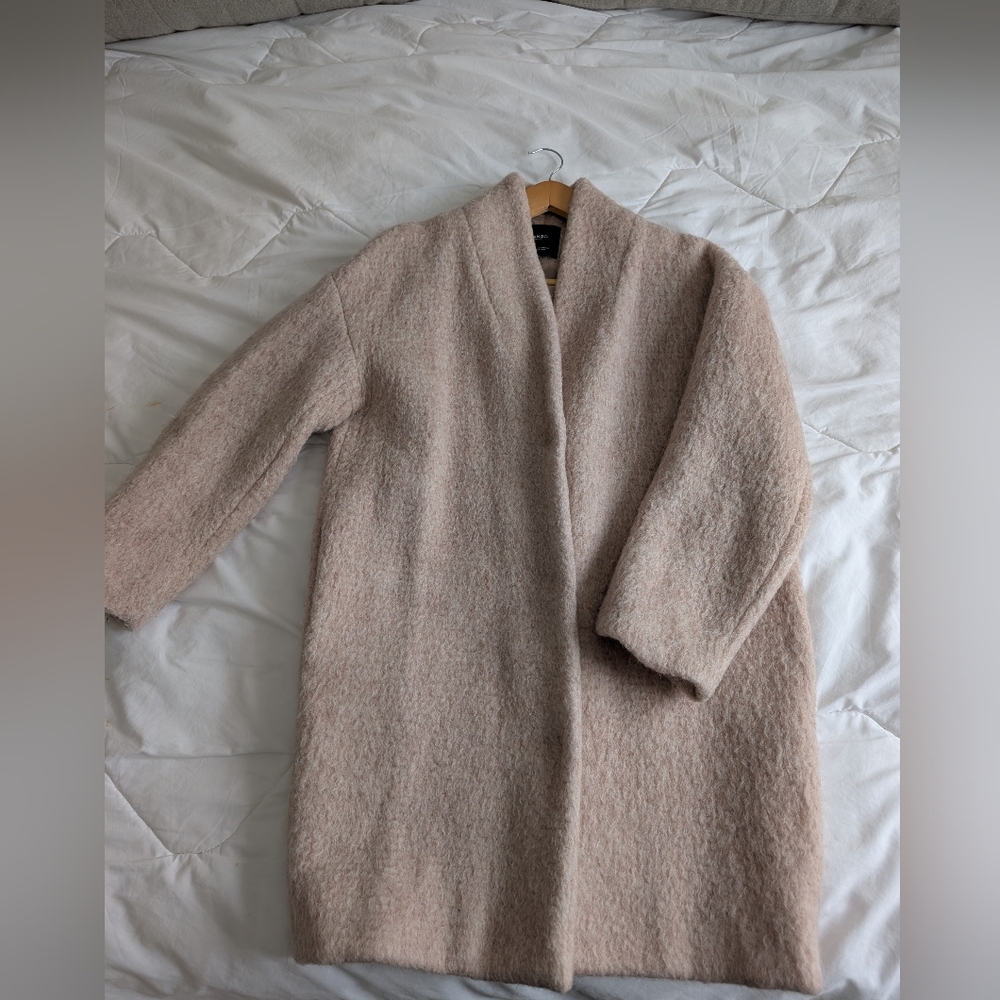 Mango | Teddy Sherpa Style Cocoon Coat